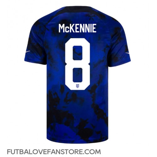 Spojené štáty Weston McKennie #8 Vonkajší futbalový dres MS 2022 Krátky Rukáv
